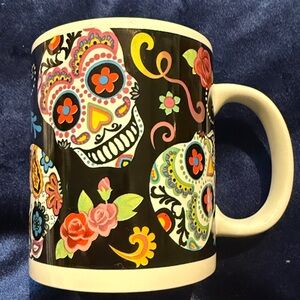 Colorful Flomo Dia de los Muertos Skull Mug Day of the Dead